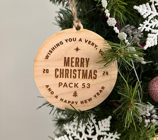 Merry Christmas Pack Ornament